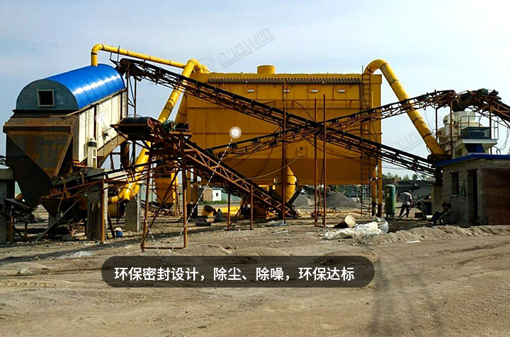 用戶鵝卵石破碎現場，實現綠色生產