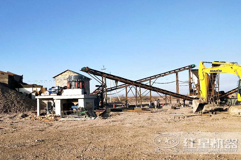 顎式破碎機、圓錐破碎機作業現場